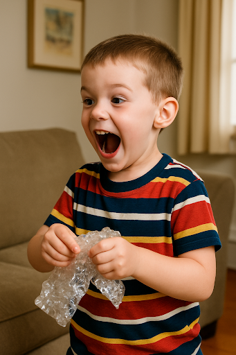 a kid screaming